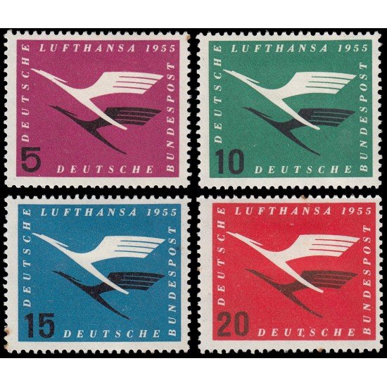 Alemania Federal Germany 81/84 1955 La aerolínea alemana Lufthansa vuelve a operar MH Alemania Federal Germany 81/84 1955 La aerolínea alemana Lufthansa vuelve a operar MH