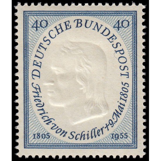 Alemania Federal Germany 86 1955 150 aniv. de la muerte de Friedrich von Schiller MH Alemania Federal Germany 86 1955 150 aniv. de la muerte de Friedrich von Schiller MH