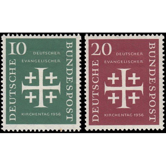 Alemania Federal Germany 109/10 1956 Asamblea de la Iglesia Evangélica Alemana MH
