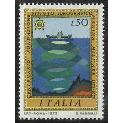 MI1 Italia Italy Nº 1132 1973 Cent. del instituto hidrográfico de la marina militar Lujo MNH MI1 Italia Italy Nº 1132 1973 Cent. del instituto hidrográfico de la marina militar Lujo MNH