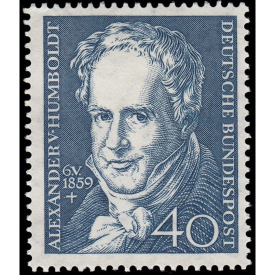 Alemania Federal Germany 180 1959 Cent. de la muerte de Alexander von Humbold MH Alemania Federal Germany 180 1959 Cent. de la muerte de Alexander von Humbold MH