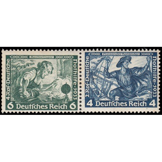 Alemania Imperio Germany 471a 1933 Obra musical de Wagner MNH Alemania Imperio Germany 471a 1933 Obra musical de Wagner MNH