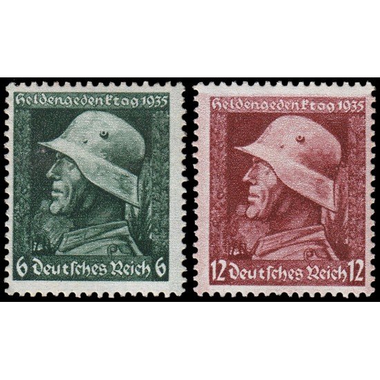 Alemania Imperio Germany 528/29 1935 Día del recuerdo a los héroes de la gran guerra MNH Alemania Imperio Germany 528/29 1935 Día del recuerdo a los héroes de la gran guerra MNH