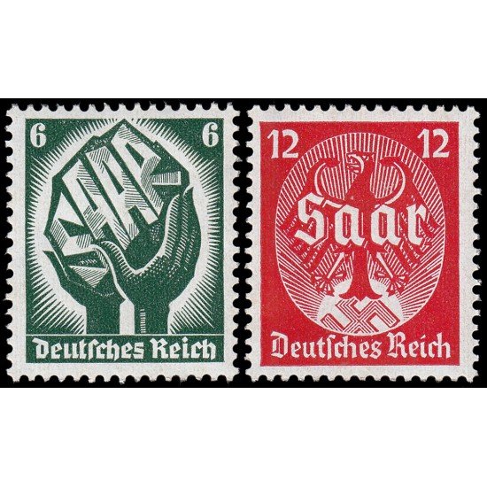 Alemania Imperio Germany 509/10 1934 Plebiscito del Sarre MNH Alemania Imperio Germany 509/10 1934 Plebiscito del Sarre MNH