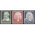 Alemania Imperio Germany 532/34 1935 Aniversarios Schutz, Bach, Haendel MNH