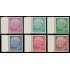 Alemania Federal Germany 64/69A 1953-54 Primer presidente de Alemania federal Theodor Heuss Serie papel fluorescente MNH