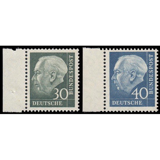 Alemania Federal Germany 125A/26 1957 Primer presidente de Alemania federal Theodor Heuss Papel fluorescente MNH Alemania Federal Germany 125A/26 1957 Primer presidente de Alemania federal Theodor Heuss Papel fluorescente MNH