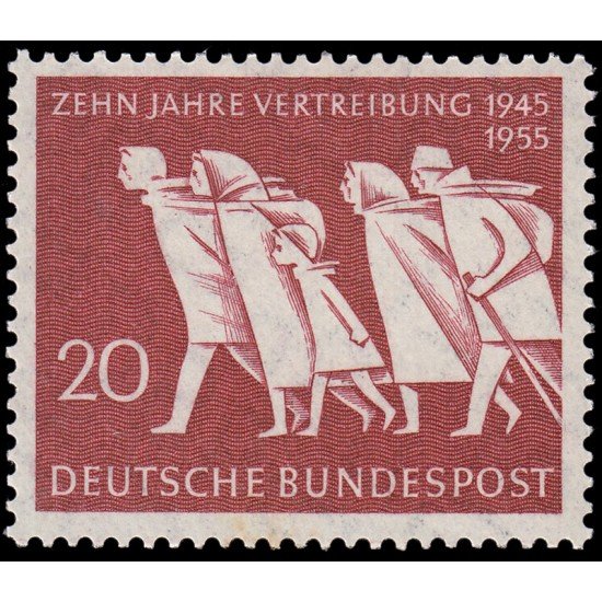 Alemania Federal Germany 91 1955 10 años del desalojo MNH Alemania Federal Germany 91 1955 10 años del desalojo MNH