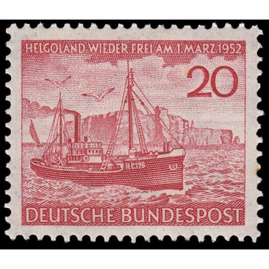 Alemania Federal Germany 37 1952 Retorno de la isla de Heligoland MNH