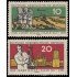 Alemania Oriental 549/50 1961 Científicos y paisaje urbano de Halle MNH