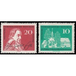 Alemania Oriental 602/03 1962 200 aniversario del nacimiento de Johann Gottlieb Fichte MNH Alemania Oriental 602/03 1962 200 aniversario del nacimiento de Johann Gottlieb Fichte MNH