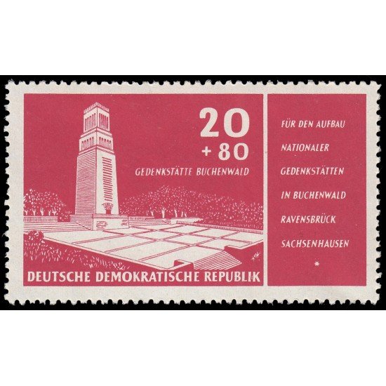 Alemania Oriental 263 1956 Inauguración del memorial de Buchenwald MNH