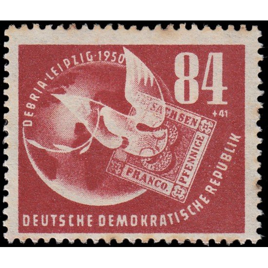Alemania Oriental 14 1950 Exposición filatélica de Leipzig MNH Alemania Oriental 14 1950 Exposición filatélica de Leipzig MNH