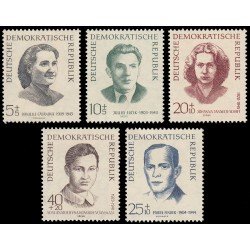 Alemania Oriental 594/98 1962 Antifascistas, víctimas de campos de concentración MNH Alemania Oriental 594/98 1962 Antifascistas, víctimas de campos de concentración MNH