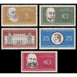 Alemania Oriental 510/14 1960 150 aniv. de la Universidad Humboldt MNH Alemania Oriental 510/14 1960 150 aniv. de la Universidad Humboldt MNH