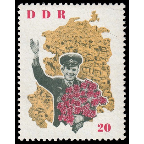 Alemania Oriental 700 1963 Visita de Gagarin a Berlín MNH Alemania Oriental 700 1963 Visita de Gagarin a Berlín MNH