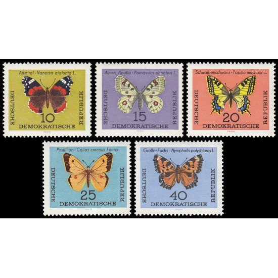 Alemania Oriental 707/11 1964 Mariposas MNH Alemania Oriental 707/11 1964 Mariposas MNH