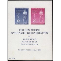 Alemania Oriental Germany HB 5 1955 10 aniv. de la liberación de los campos de deportación MNH Alemania Oriental Germany HB 5 1955 10 aniv. de la liberación de los campos de deportación MNH