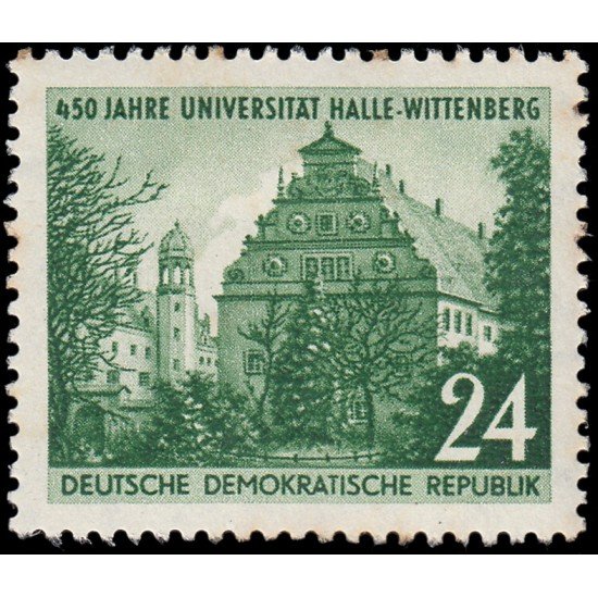 Alemania Oriental 74 1952 450 aniv. de la Universidad de Hall-Wittenberg MH Alemania Oriental 74 1952 450 aniv. de la Universidad de Hall-Wittenberg MH