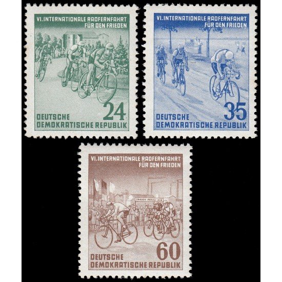 Alemania Oriental 106/08 1953 6ª Carrera cicllista de la paz MH Alemania Oriental 106/08 1953 6ª Carrera cicllista de la paz MH