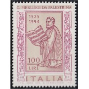 Italia Italy 1231 1975 450º Aniversario del compositor G. Pierluigi de Palestrina MNH