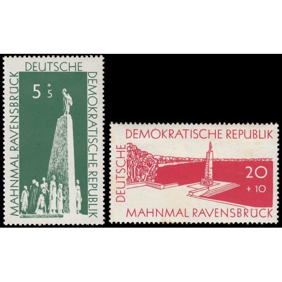 Alemania Oriental 291/92 1957 Día internacional de la liberación MH Alemania Oriental 291/92 1957 Día internacional de la liberación MH