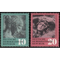 Alemania Oriental 382/83 1958 Obras de arte devueltas de la URSS MH Alemania Oriental 382/83 1958 Obras de arte devueltas de la URSS MH