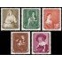 Alemania Oriental 408/12  1959 Cuadros devueltos de la Pinacoteca de Dresde MH