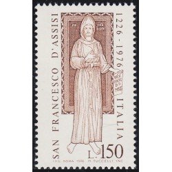 Italia Italy 1272 1976 750º Aniversario St. Francisco de Asís MNH Italia Italy 1272 1976 750º Aniversario St. Francisco de Asís MNH