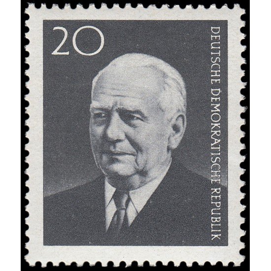 Alemania Oriental 500 1960 Muerte del presiddente Wilhelm Pieck MH Alemania Oriental 500 1960 Muerte del presiddente Wilhelm Pieck MH