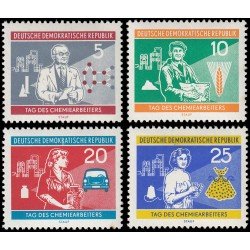 Alemania Oriental 515/18 1960 Día de los empleados del sector químico MH Alemania Oriental 515/18 1960 Día de los empleados del sector químico MH