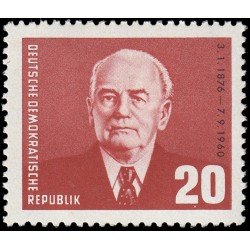 Alemania Oriental 522 1961 80 aniv. del nacimiento del presidente Wilhelm Pieck MH Alemania Oriental 522 1961 80 aniv. del nacimiento del presidente Wilhelm Pieck MH