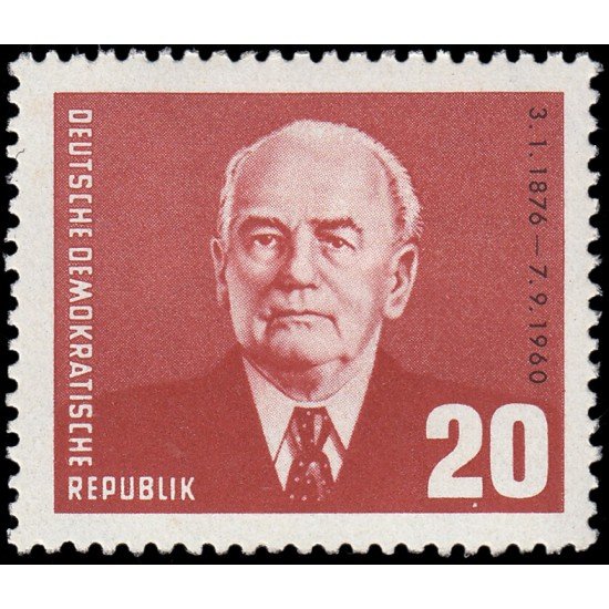 Alemania Oriental 522 1961 80 aniv. del nacimiento del presidente Wilhelm Pieck MH Alemania Oriental 522 1961 80 aniv. del nacimiento del presidente Wilhelm Pieck MH