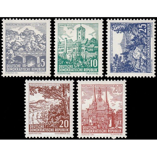 Alemania Oriental 529A/3 1961 Paisajes y edificios históricos MH Alemania Oriental 529A/3 1961 Paisajes y edificios históricos MH