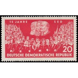 Alemania Oriental 537 1961 15 aniv. del partido socialista unitario aleman S.E.D. MH Alemania Oriental 537 1961 15 aniv. del partido socialista unitario aleman S.E.D. MH