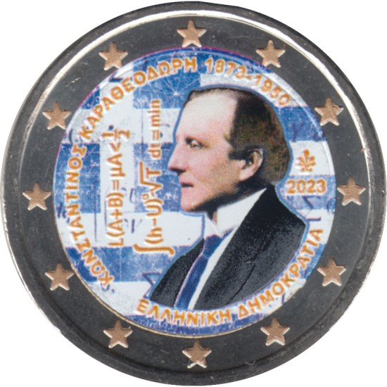 Grecia 2023 2 € euros conmemorativos Color Constantin Carathéodory Grecia 2023 2 € euros conmemorativos Color Constantin Carathéodory