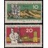 Alemania Oriental 549/50 1961 Científicos y paisaje urbano de Halle MH