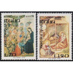 Italia Italy 1287/88 1976 Navidad Christmas MNH Italia Italy 1287/88 1976 Navidad Christmas MNH