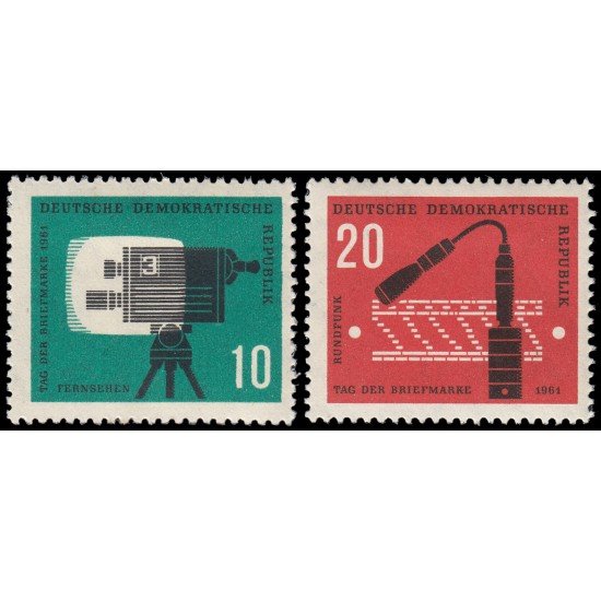Alemania Oriental 574/75 1961 Día del sello MH