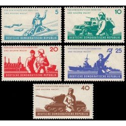 Alemania Oriental 589/93 1962 6 años del Ejército Popular Nacional (NVA) MH Alemania Oriental 589/93 1962 6 años del Ejército Popular Nacional (NVA) MH