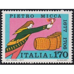 Italia Italy 1294 1977 300º Aniversario del héroe Pierre Micca MNH Italia Italy 1294 1977 300º Aniversario del héroe Pierre Micca MNH