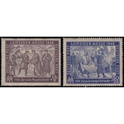 Alemania Oriental 1/2 1948 Emisiones Generales Feria de otoño en Leipzig MH