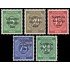 Alemania Oriental 3/7 1948 Emisiones Generales Sellos de zonas A.A.S. de 1946 sobrecargados MH