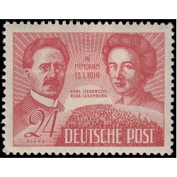 Alemania Oriental 48 1948 Emisiones Generales 30 aniv. de la muerte de Karl Liebknecht y Rosa Luxemburgo MH