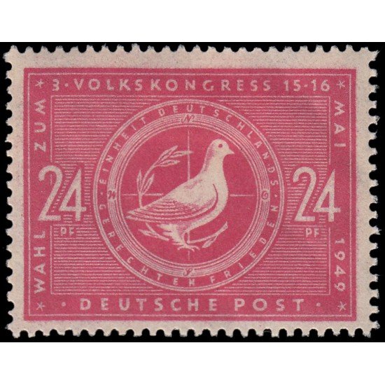Alemania Oriental 51 1949 Emisiones Generales 3º congrreso popular MH Alemania Oriental 51 1949 Emisiones Generales 3º congrreso popular MH