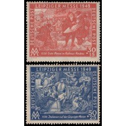 Alemania Oriental 49/50 1949 Feria de primavera en Leipzig MH