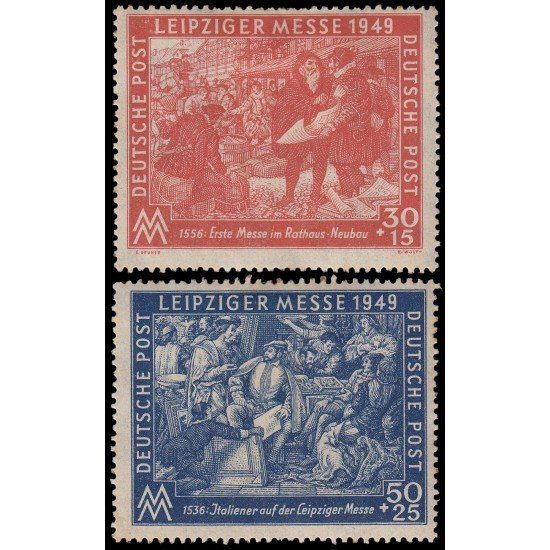 Alemania Oriental 49/50 1949 Feria de primavera en Leipzig MH