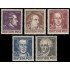 Alemania Oriental 52/56 1949 Emisiones Generales Bicentenario del nacimiento de Goethe MH