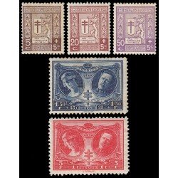 Bélgica 240/44 1926-27 Por los tuberculosos de la guerra MH Bélgica 240/44 1926-27 Por los tuberculosos de la guerra MH