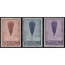 Bélgica 353/55 1932 El globo de August Piccard MH Bélgica 353/55 1932 El globo de August Piccard MH